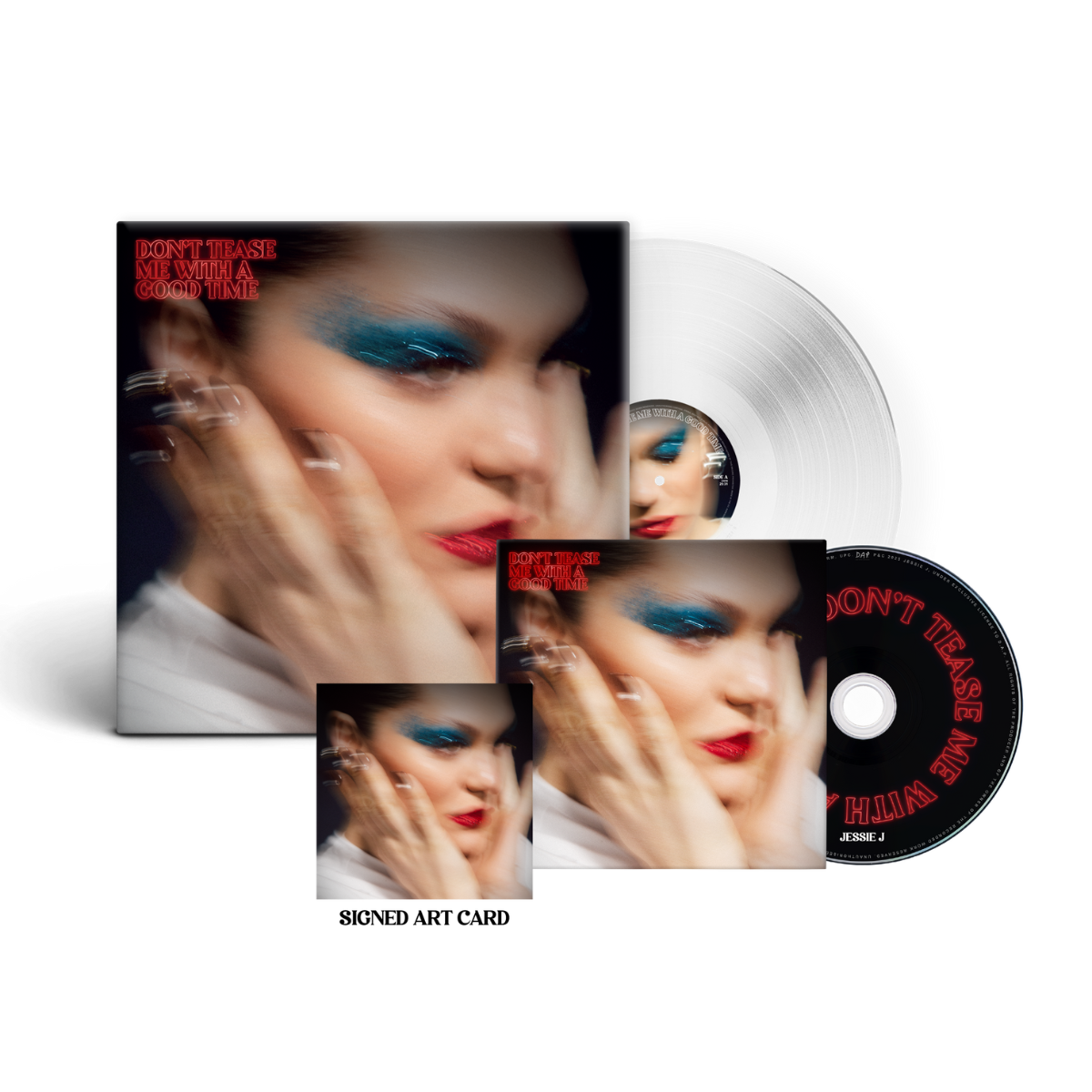 Don't Tease Me With A Good Time - Exclusive Ultra Clear Transparent LP, CD & Signed Art Card